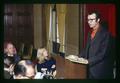 Dr. David B. Frohnmayer speaking at American Association of University Professors meeting, Corvallis, Oregon, circa 1970