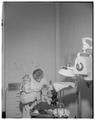 Dr. Gertrude Tank, research dentist on fluoridation study, February 1955