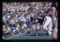 Line of scrimmage view, UCLA vs Oregon State University football game, Parker Stadium, Corvallis, Oregon, October 1972