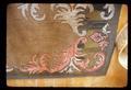 Hooked rug, brown, 26 x 46 inches