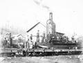 Logging railroad and donkey engines at Big Lake, Washington