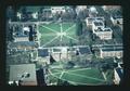 Aerial view of Memorial Union quad and adjacent buildings, Oregon State University, Corvallis, Oregon, April 1975