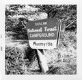Sign for Siuslaw National Forest Wax Myrtle Campground