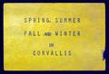 Spring, Summer, Fall and Winter in Corvallis presentation slide, circa 1970