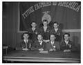 Participants in a Future Farmers of America meeting