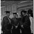 Faculty on commencement day, 1963