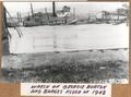 Wreck of ""Georgie Burton"" and Barges - Flood of 1948