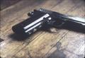 Grip inlays on pistol