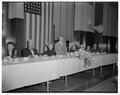 Oscar Hagg, toastmaster at annual Oregon Dairy Manufacturers association banquet, 1951