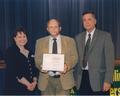 Gerald W. Williams receiving an award