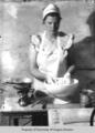 Bakery, Berea College: mixing by hand