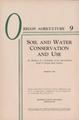 Oregon Agriculture: Soil and Water Conservation and Use, March 1952