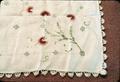 30.5 x 32 inch embroidered single stitch tablecloth / dresser cloth