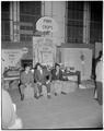 Farm Crops displays set up in the Men's Gymnasium, circa 1955