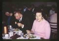 Alice Cheldelin and Dr. Vernon Cheldelin eating at Triad Club, 1966