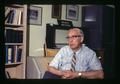 Paul Ritcher in office, Oregon State University, Corvallis, Oregon, 1974