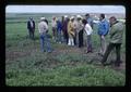 Agricultural Research Foundation directors looking at crops at Pendleton Experiment Station, Pendleton, Oregon, June 1984