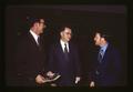 John Fryer, Carl Anderson, and Dean Stuart Knapp, OSU Faculty Day, Oregon State University, Corvallis, Oregon, circa 1972