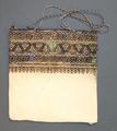 Handbag (repurposed from sleeve trim of a woman's garment) of hand-woven cotton