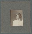 "Postage stamp" portrait photographs mounted on small backings, circa 1905