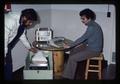 Researchers with HP calculator, Mettler P515 scale, and generator, Oregon State University, Corvallis, Oregon, 1977