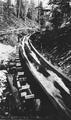 Log flume for Gardiner Powell Lumber Company, Oregon