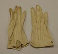 Gloves of white kid leather