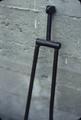 36 x 6 inch forged iron shovel, 26 x 3/4 inch tongs (iron)