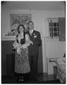 Hjalti Einarsson, graduate student in Food Technology from Bolungarvick, Iceland, and his new bride, October 1952