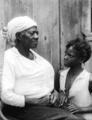 Ella Welster, African-American singer, with girl