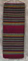 Malong of a tube shape textile of hand-woven silk ramie in varying stripes