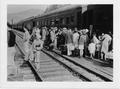 Japanese boarding train