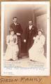 James H. Gibson, Elizabeth (Wickman) Gibson, Fred Guinther, Katie (Wickman) Guinther - Early 1905 Residence of Five Mile