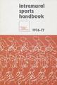 Intramural Sports Handbook, 1976-1977