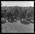 Attendee campground by Parker Stadium, American Institute of Biological Sciences national convention, August, 1962