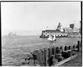 Super dreadnaught 'USS Arkansas' from south jetty