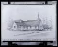 Architectural Drawing. Sutton, Whitney & Aandahl Architects, St. John's Episcopal Church. Bandon, OR