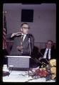 Clark Amen speaking at farewell party for Richard Bullock, North Willamette Experiment Station, Woodburn, Oregon, November 19, 1969