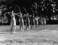 Women's archery class, 1949