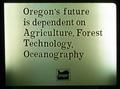 Oregon's Future text slide, circa 1969