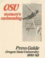 1981-1982 Oregon State University Women's Swimming Media Guide