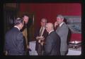 Chancellor Lieuallen talking with Robert MacVicar, Al Roberts,  Myron Cropsey and Frank Adams at Oregon School Employees Association meeting, Corvallis, Oregon, May 1974