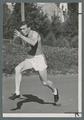 OSC track athlete sprinting, circa 1950