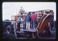 Angle view of berry harvester, circa 1965