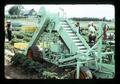 Strawberry harvester at North Willamette Station, Aurora, Oregon, June 1972