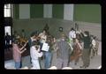 String group performing on Memorial Union steps, Oregon State University, Corvallis, Oregon, October 1974