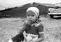 Native American little girl at Celilo Falls