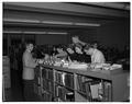 Lebanon high school students visiting OSC library, January 1958