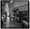 Music Department faculty Joseph Brye, Mary Ann Megale, and Paula Schmidt, February 1964