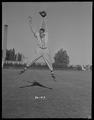 Unidentified Oregon State baseball player catching the ball